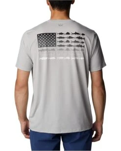 Columbia PFG™ Fish Flag Tech Tee Short Sleeve | Shirts & Tops -Cool Wear Store 71EQI68VSfL. AC SR736920